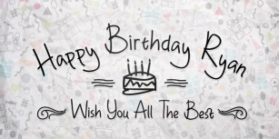 DHF Happy Birthday Ryan Allcaps Font Download