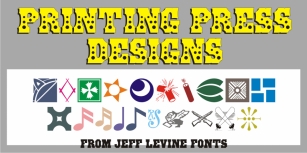 Printing Press Designs JNL Font Download