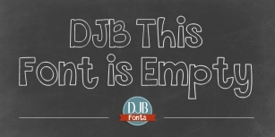 DJB This Font Is Empty Font Download