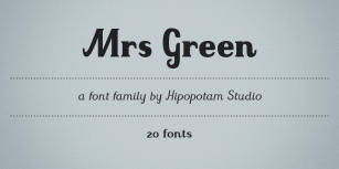 Mrs Green Font Download