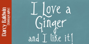 DJB I Love A Ginger Font Download