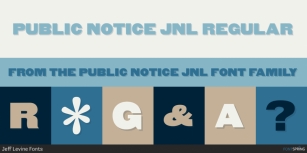 Public Notice JNL Font Download