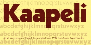 Kaapeli Font Download