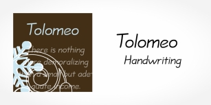 Tolomeo Handwriting Font Download