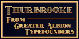 Thurbrooke Font Download