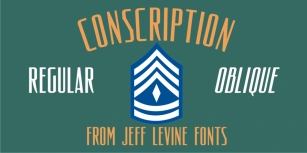 Conscription JNL Font Download