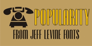 Popularity JNL Font Download