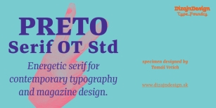 Preto Serif OT Std Font Download