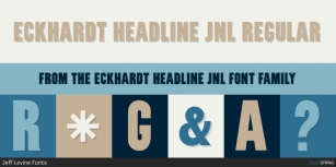 Eckhardt Headline JNL Font Download