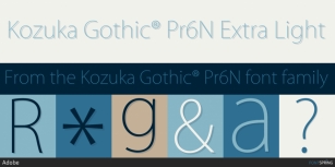 Kozuka Gothic Pr6N Font Download