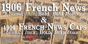 1906 French News Font Download