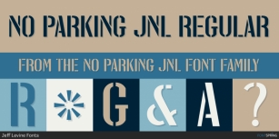 No Parking JNL Font Download