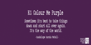 KG Colour Me Purple Font Download