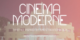 Cinema Moderne Font Download