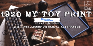 1920 My Toy Print Font Download