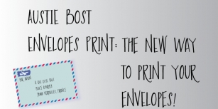 Austie Bost Envelopes Print Font Download