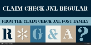 Claim Check JNL Font Download