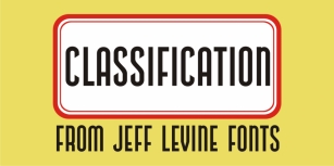Classification JNL Font Download