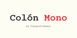 Colón Mono Font Download
