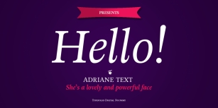 Adriane Text Font Download
