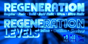 Regeneration Levels Font Download