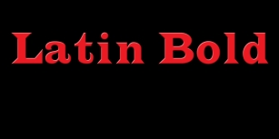 Latin Bold Font Download