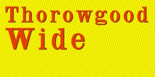 Thorowgood Wide Font Download