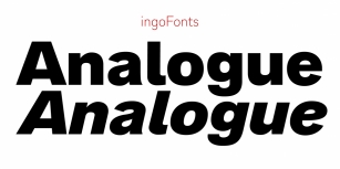 Analogue Pro Font Download