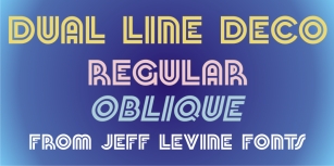 Dual Line Deco JNL Font Download