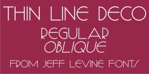 Thin Line Deco JNL Font Download