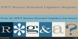 HWT Roman Extended Lightface Font Download