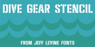 Dive Gear Stencil JNL Font Download