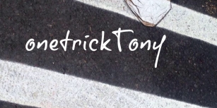 onetrickTony Font Download