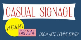 Casual Signage JNL Font Download
