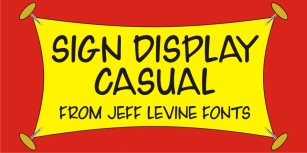 Sign Display Casual JNL Font Download