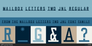 Mailbox Letters Two JNL Font Download