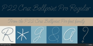P22 Cruz Ballpoint Pro Font Download