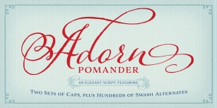 Adorn Pomander Font Download