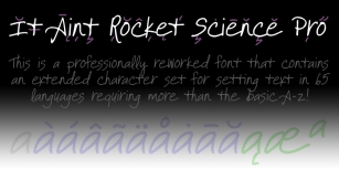 It Aint Rocket Science Pro Font Download