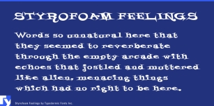 Styrofoam Feelings Font Download