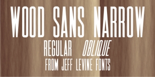 Wood Sans Narrow JNL Font Download