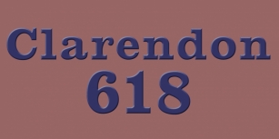 Clarendon 618 Font Download