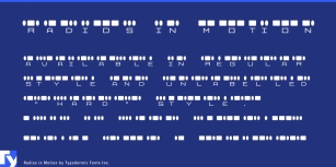 Radios in Motion Font Download