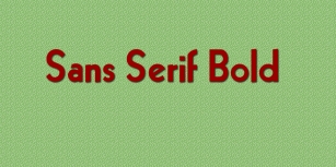 Sans Serif Bold Font Download