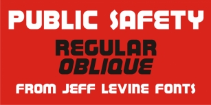 Public Safety JNL Font Download