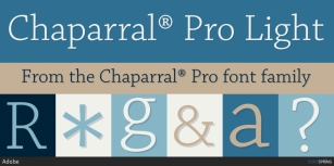 Chaparral Pro Font Download