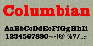 Columbian Font Download