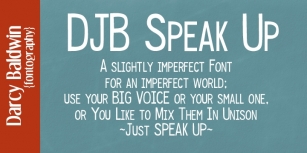 DJB Speak Up Font Download