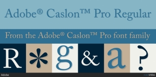 Adobe Caslon Pro Font Download