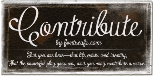 Contribute Font Download